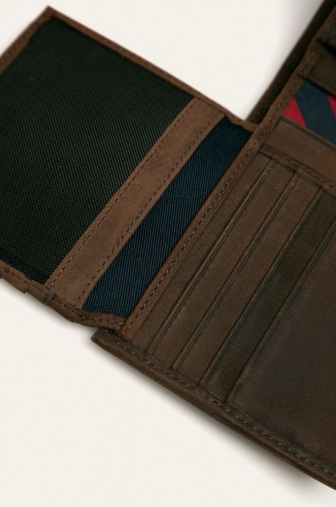 Tommy Hilfiger - Шкіряний гаманець колір коричневий (51039) фото 5