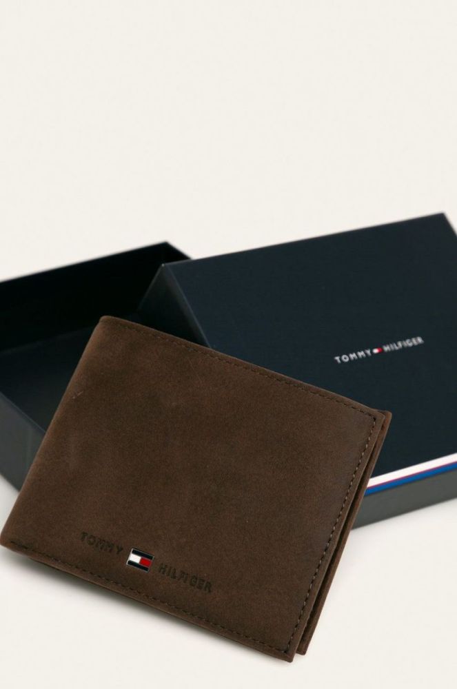Tommy Hilfiger - Шкіряний гаманець колір коричневий (51039) фото 6