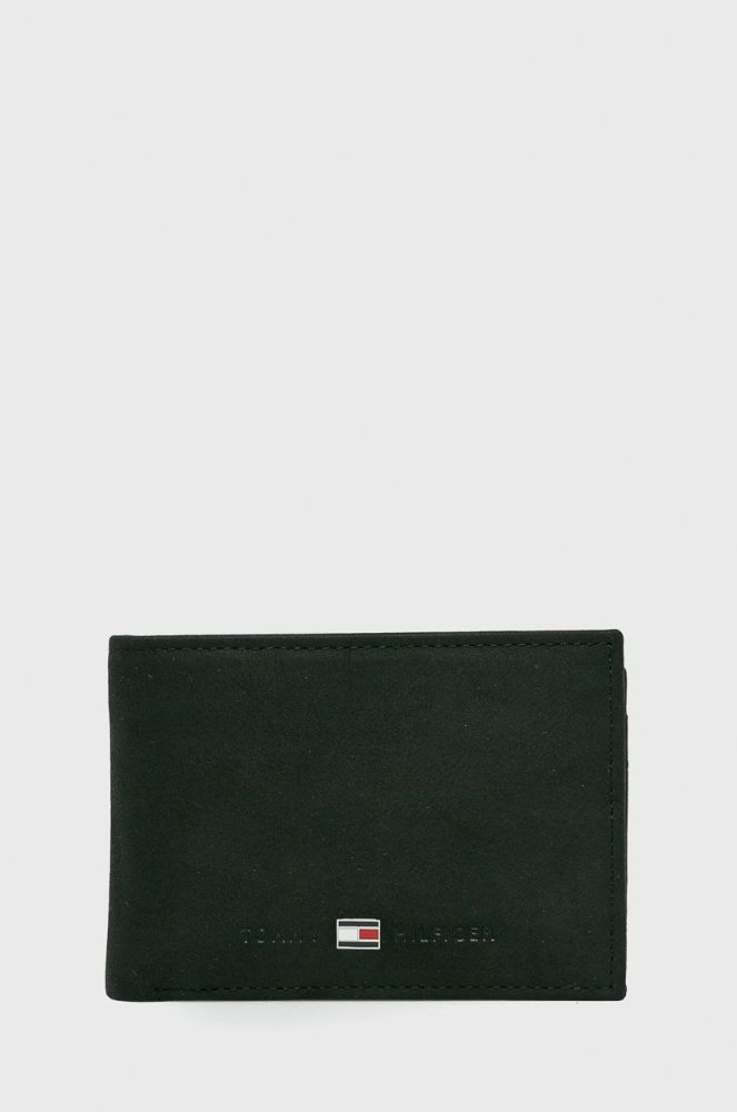 Tommy Hilfiger - Шкіряний гаманець Johnson Mini колір чорний (794733)
