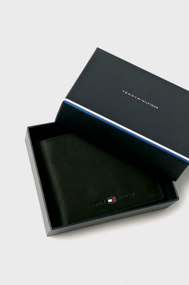 Tommy Hilfiger - Шкіряний гаманець Johnson колір чорний (909557) фото 5