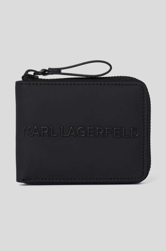 Гаманець Karl Lagerfeld чоловічий колір чорний