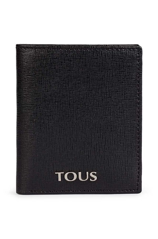 Шкіряний гаманець Tous чоловічий колір чорний (3224137)