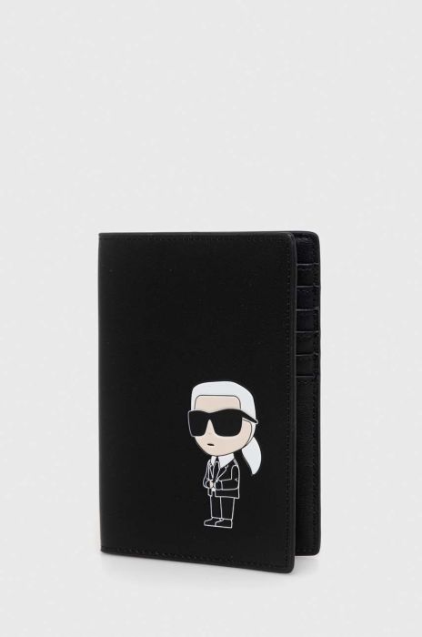 Шкіряний чохол на банківські карти Karl Lagerfeld колір чорний (3073044) Шкіряний чохол на банківські карти Karl Lagerfeld колір чорний (3073044)