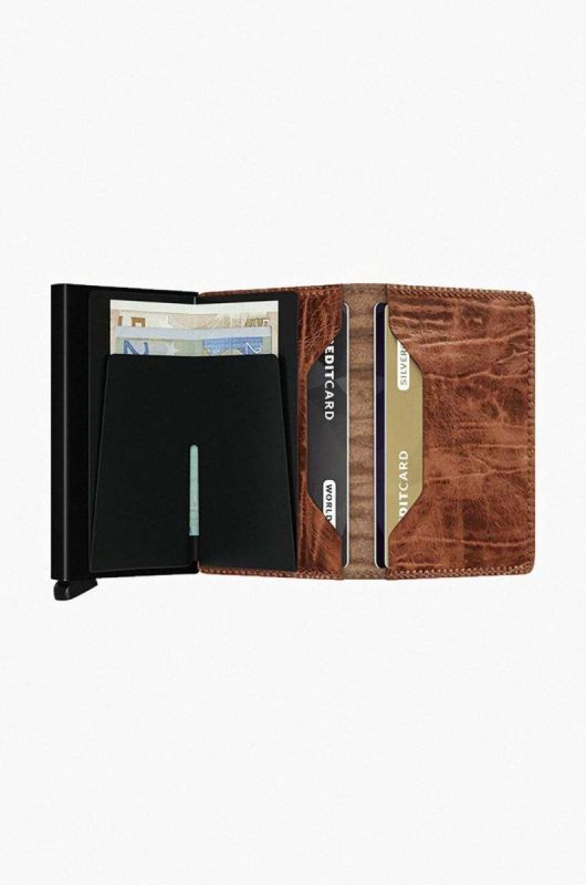 Гаманець Secrid колір бордовий Portfel Secrid Slimwallet Dutch Martin Whiskey SDM-WHISKEY фото 2
