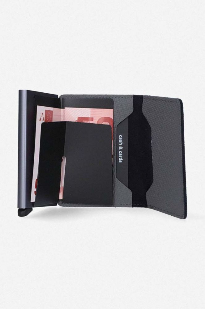 Гаманець Secrid колір сірий Portfel Secrid Slimwallet Carbon SCA-COOL GREY фото 3