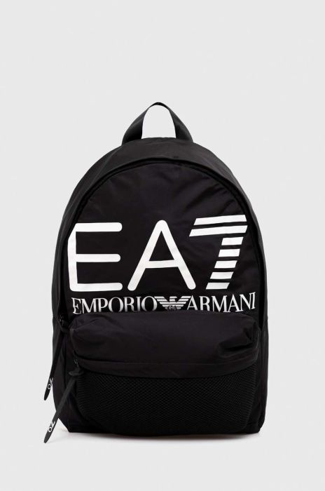 Рюкзак EA7 Emporio Armani колір чорний великий з принтом (2921477)