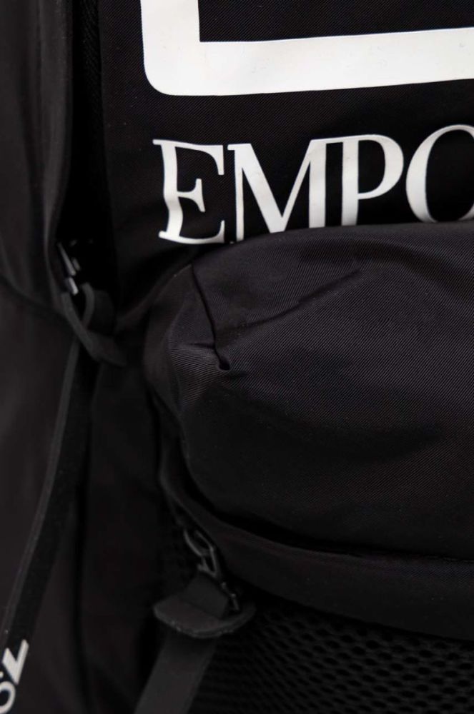 Рюкзак EA7 Emporio Armani колір чорний великий з принтом (2921477) фото 3
