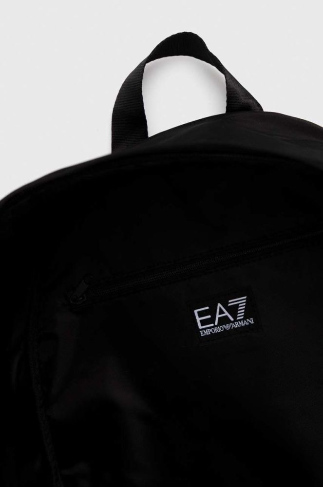 Рюкзак EA7 Emporio Armani колір чорний великий з принтом фото 5