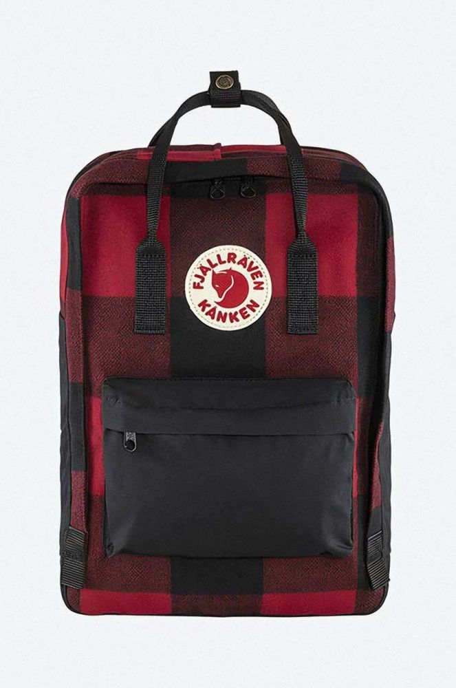 Рюкзак Fjallraven колір червоний великий візерунок F23328.320.550-320