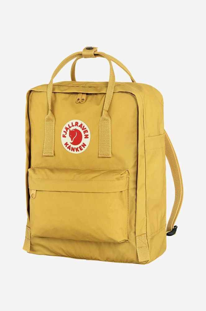 Рюкзак Fjallraven Kanken колір жовтий великий з аплікацією F23510.135-135