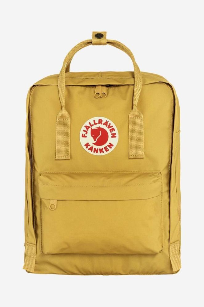 Рюкзак Fjallraven Kanken колір жовтий великий з аплікацією F23510.135-135 фото 3