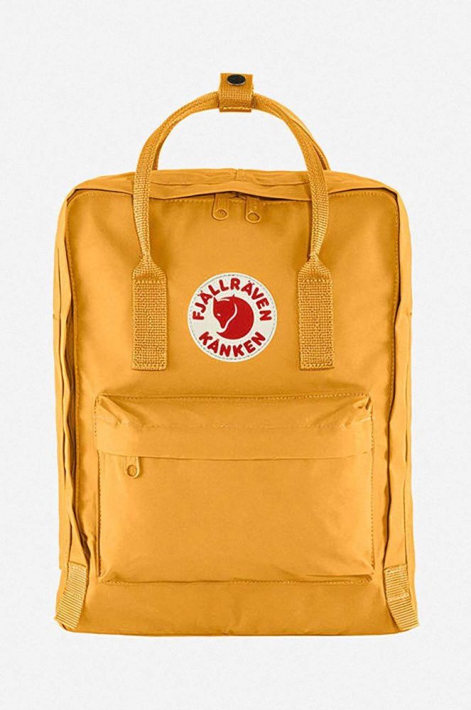 Рюкзак Fjallraven Kanken колір жовтий великий з аплікацією F23510.160-160