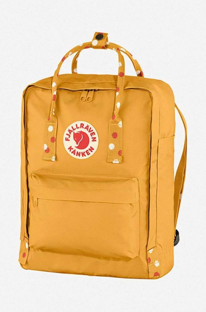 Рюкзак Fjallraven Kanken колір жовтий великий з аплікацією F23510.160.916-160 фото 3