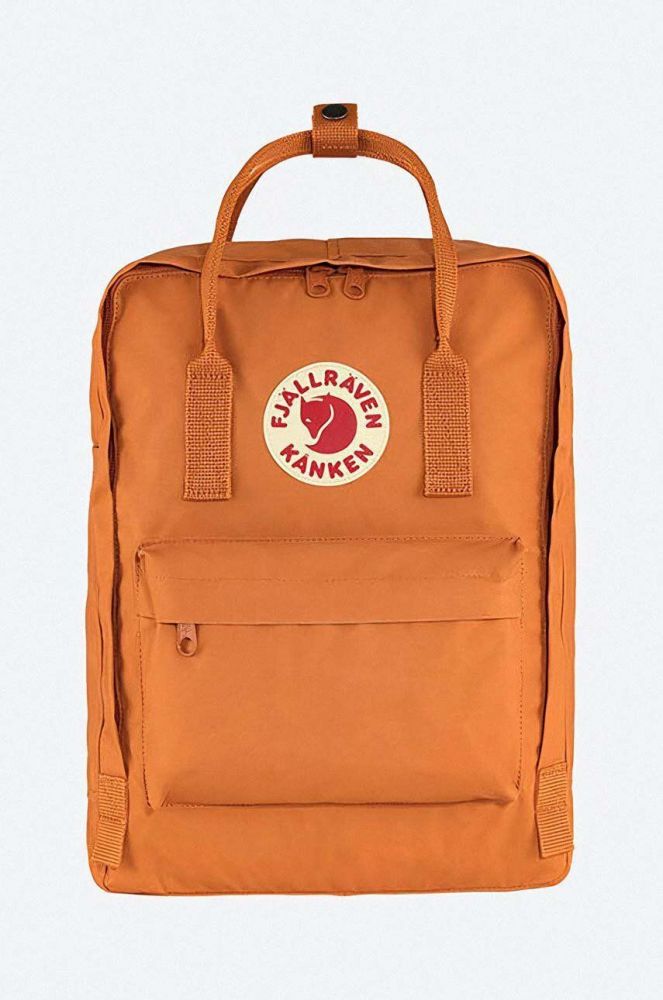 Рюкзак Fjallraven Kanken колір помаранчевий великий з аплікацією F23510.206-206