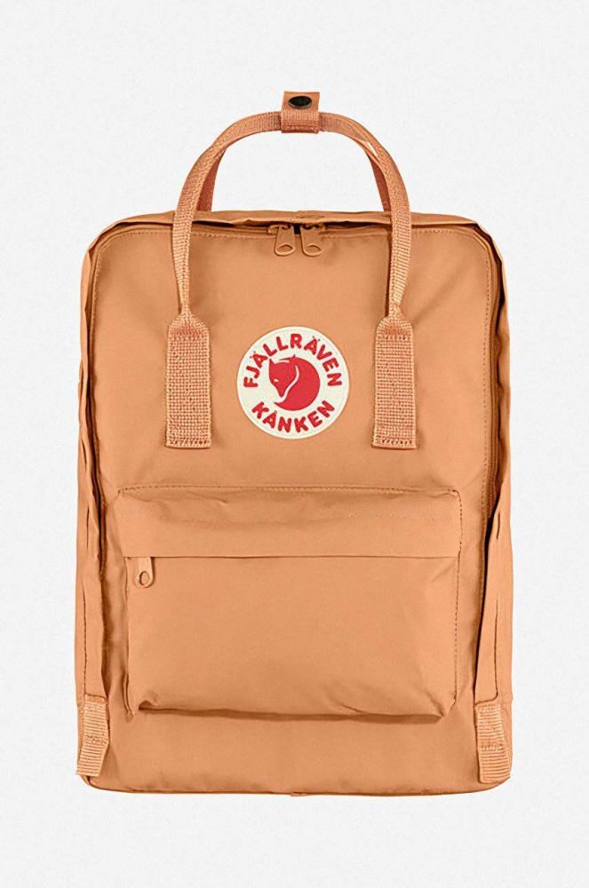 Рюкзак Fjallraven Kanken колір помаранчевий великий з аплікацією F23510.241-241