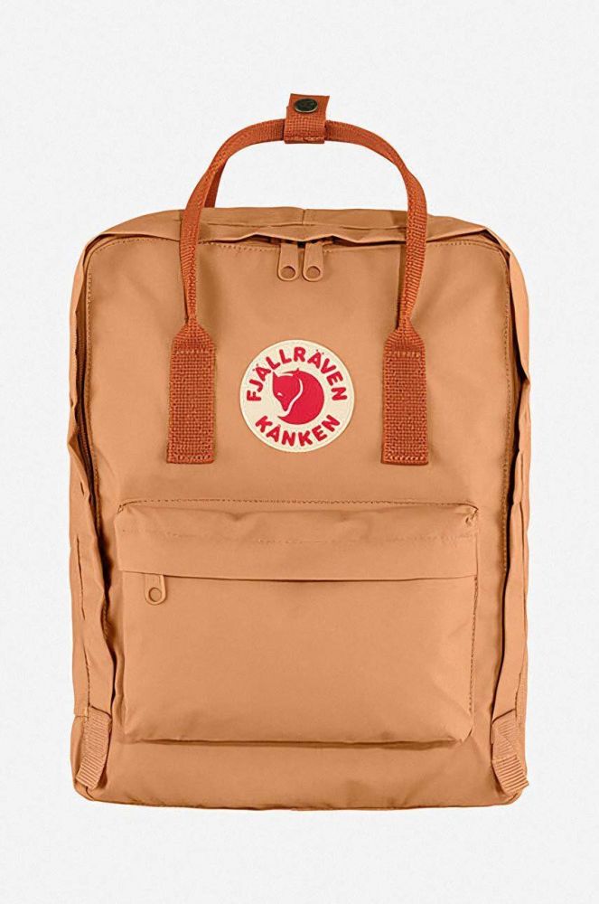 Рюкзак Fjallraven Kanken колір помаранчевий великий з аплікацією F23510.241.243-241