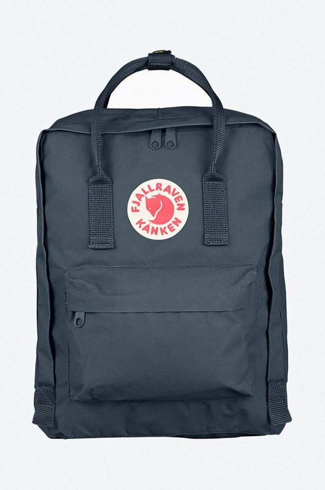 Рюкзак Fjallraven Kanken колір сірий великий з аплікацією F23510.31-31