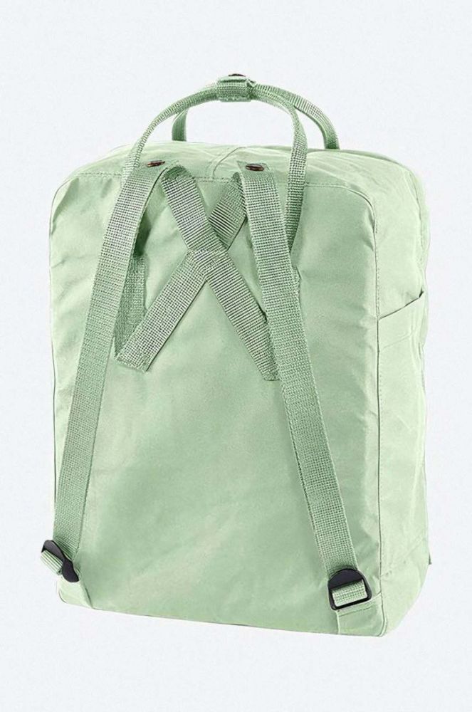 Рюкзак Fjallraven Kanken колір зелений великий з аплікацією F23510.600-600 фото 2