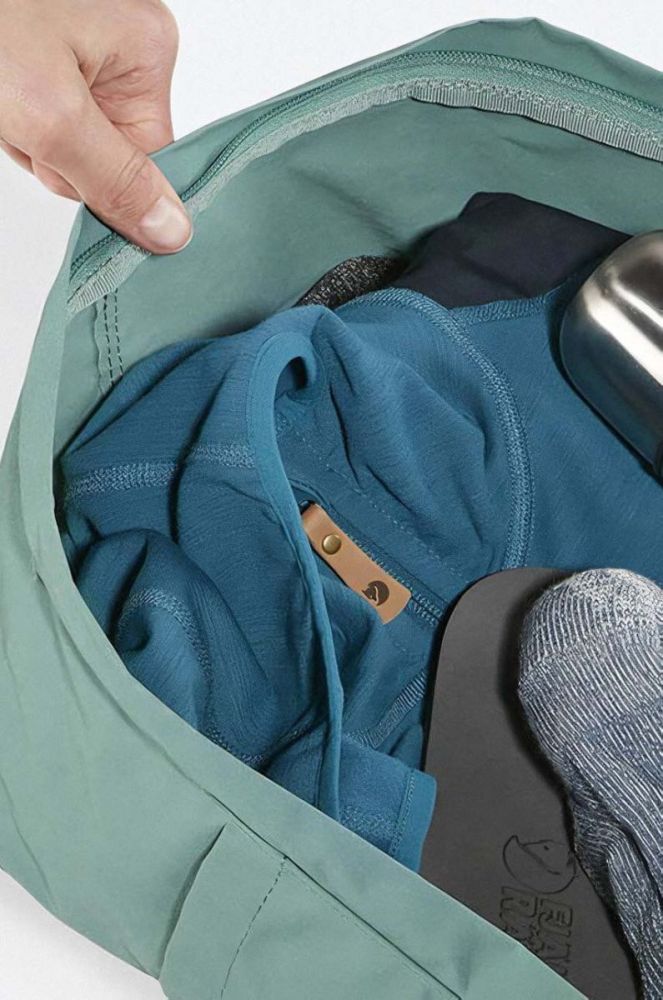 Рюкзак Fjallraven Kanken колір зелений великий з аплікацією F23510.600-600 фото 4