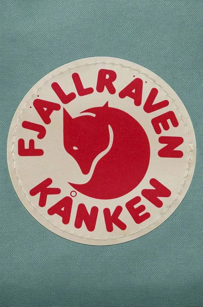 Рюкзак Fjallraven Kanken колір зелений великий з аплікацією F23510.600-600 фото 8