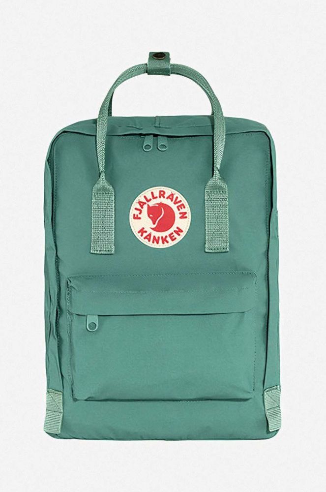 Рюкзак Fjallraven Kanken колір зелений великий однотонний F23510.664-664