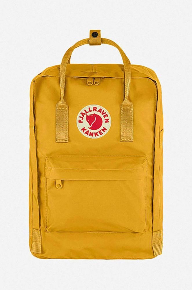 Рюкзак Fjallraven Kanken Laptop колір жовтий великий однотонний F23524.160-160