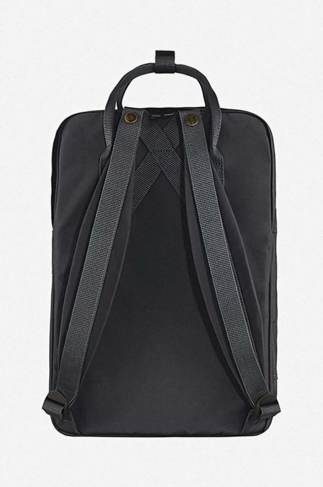Рюкзак Fjallraven Kanken Laptop 15" F23524 550 колір чорний великий однотонний фото 2