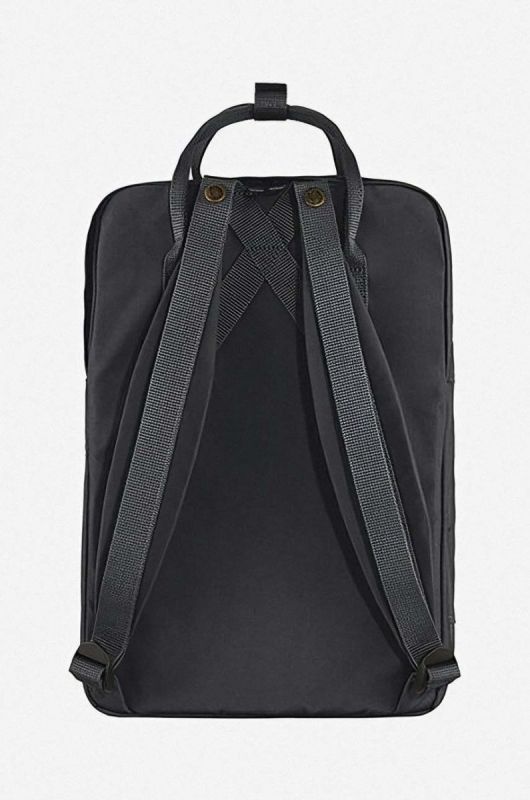 Рюкзак Fjallraven Kanken Laptop 15" F23524 550 колір чорний великий однотонний фото 2
