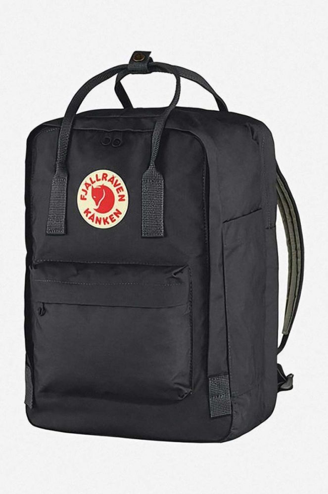 Рюкзак Fjallraven Kanken Laptop 15" F23524 550 колір чорний великий однотонний фото 3