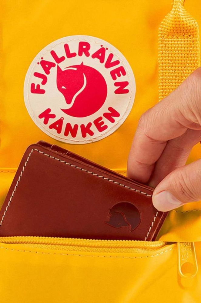 Рюкзак Fjallraven Kanken Mini колір сірий малий з аплікацією F23561.031-031 фото 6