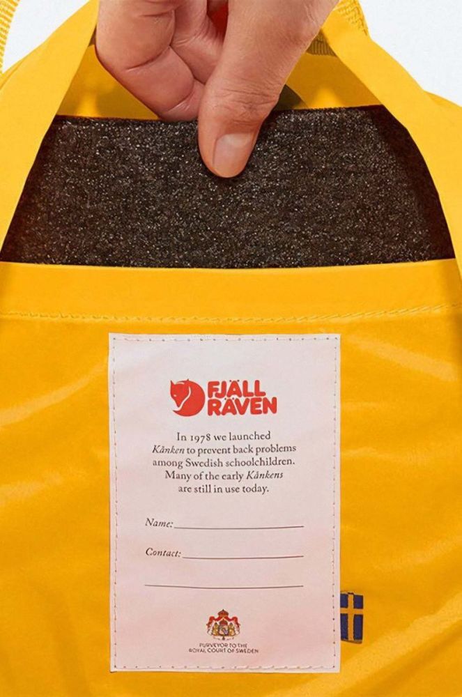 Рюкзак Fjallraven Kanken Mini колір рожевий малий з аплікацією F23561.312-312 фото 3