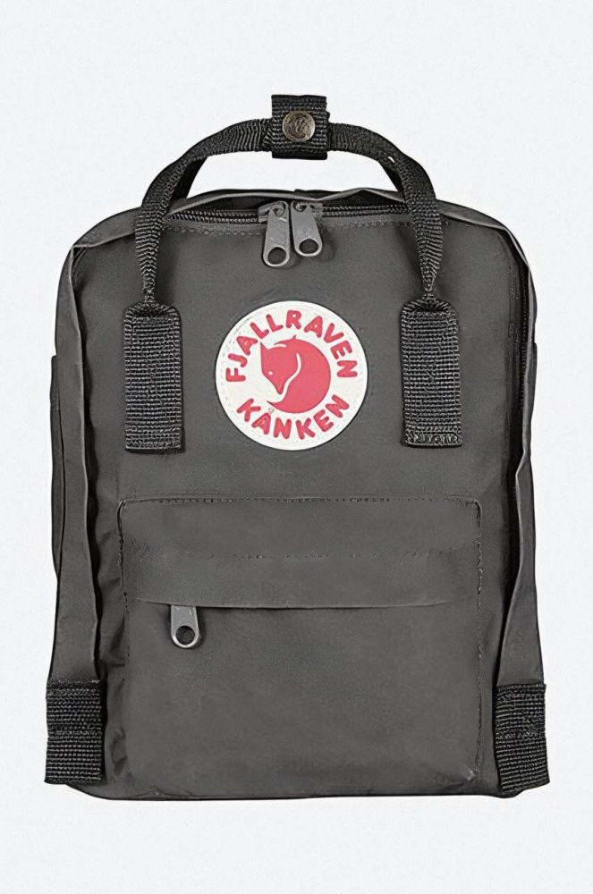 Рюкзак Fjallraven Kanken Mini колір сірий малий з аплікацією F23561.46-46