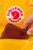 Рюкзак Fjallraven Kanken Mini колір сірий малий з аплікацією F23561.46-46