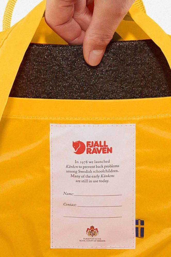 Рюкзак Fjallraven Kanken Mini колір синій малий з аплікацією F23561.560-560 фото 5