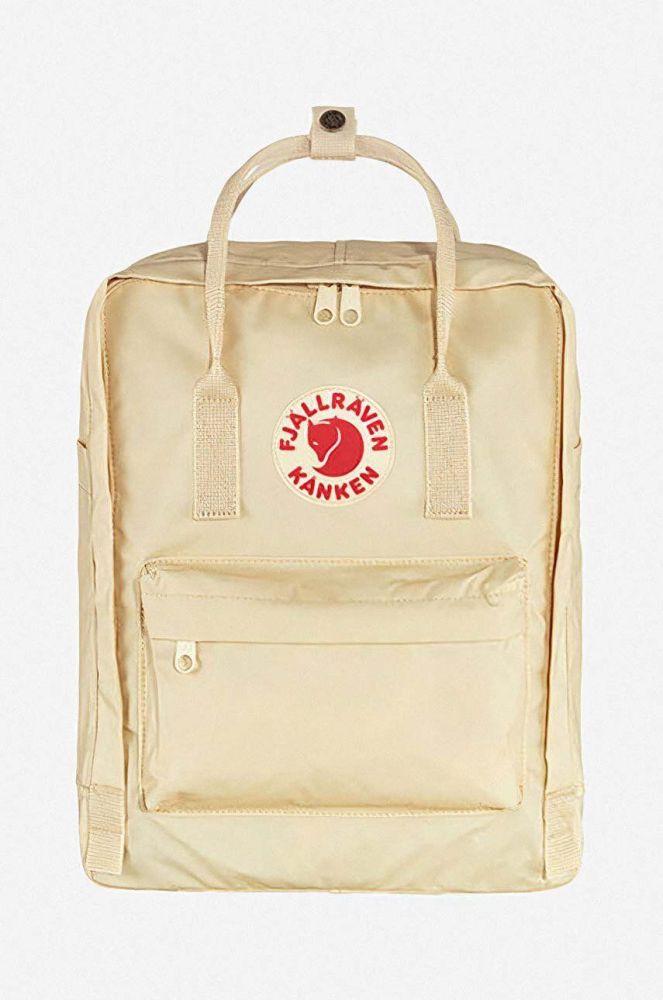 Рюкзак Fjallraven Kanken F23510 115 колір бежевий великий з аплікацією F23510.115-115