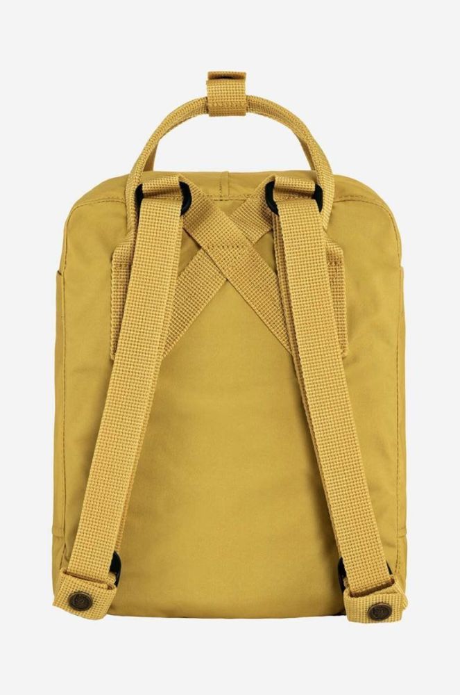 Рюкзак Fjallraven Kanken Mini колір жовтий малий з аплікацією F23561.135-135 фото 2