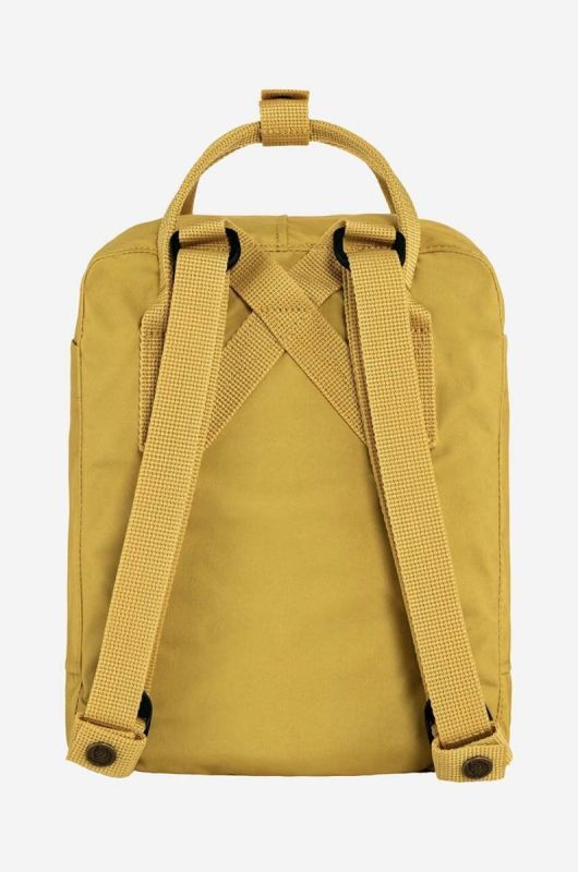 Рюкзак Fjallraven Kanken Mini колір жовтий малий з аплікацією F23561.135-135 фото 2
