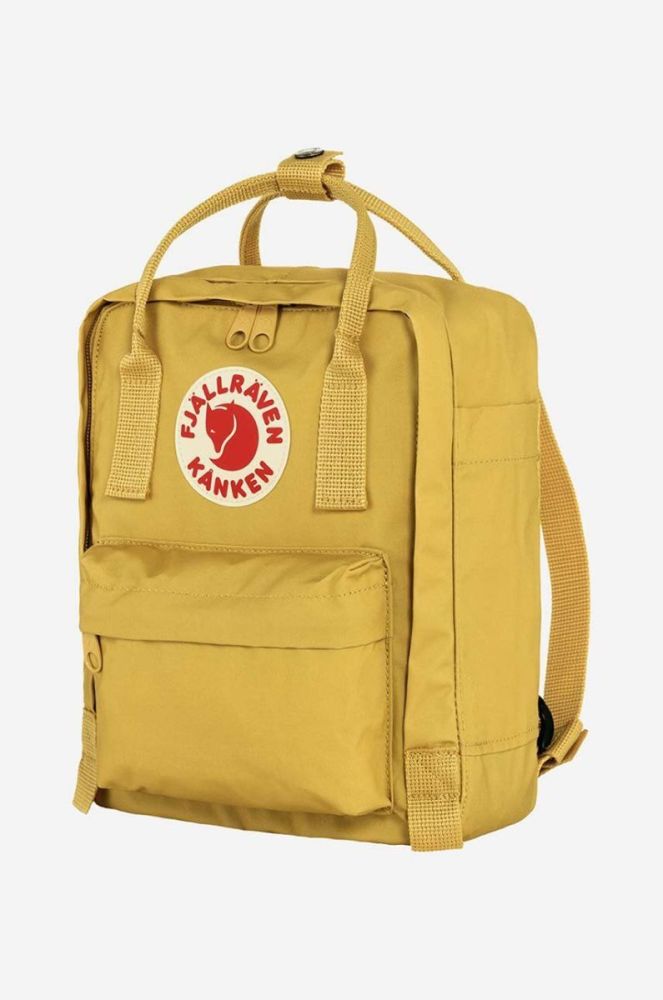 Рюкзак Fjallraven Kanken Mini колір жовтий малий з аплікацією F23561.135-135 фото 3