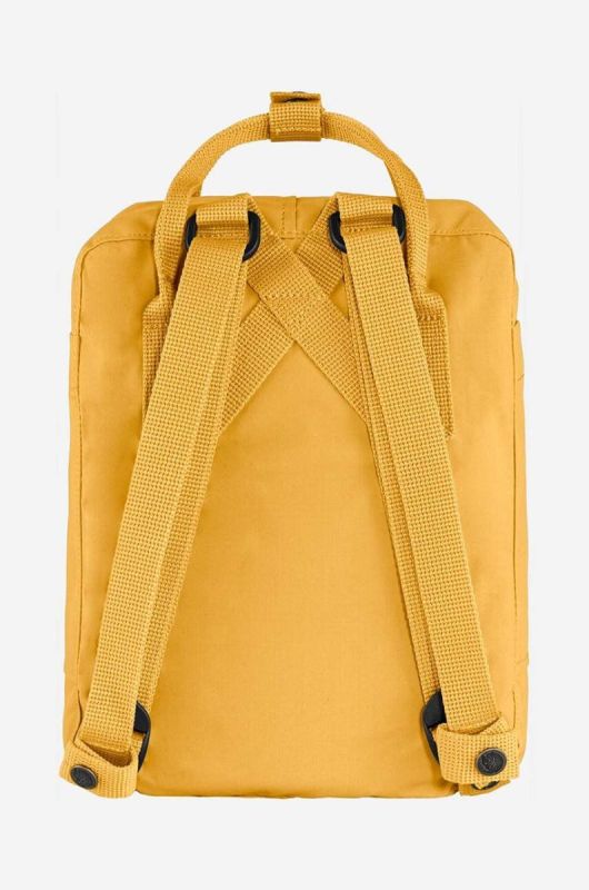 Рюкзак Fjallraven Kanken Mini колір жовтий малий з аплікацією F23561.160-160 фото 2