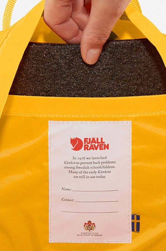 Рюкзак Fjallraven Kanken Mini колір помаранчевий великий однотонний F23561.241.243-243 фото 5