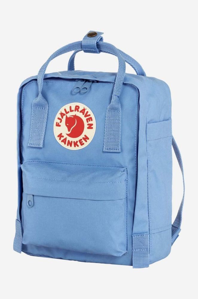 Рюкзак Fjallraven Kanken Mini малий з аплікацією F23561.537-537 колір блакитний фото 3