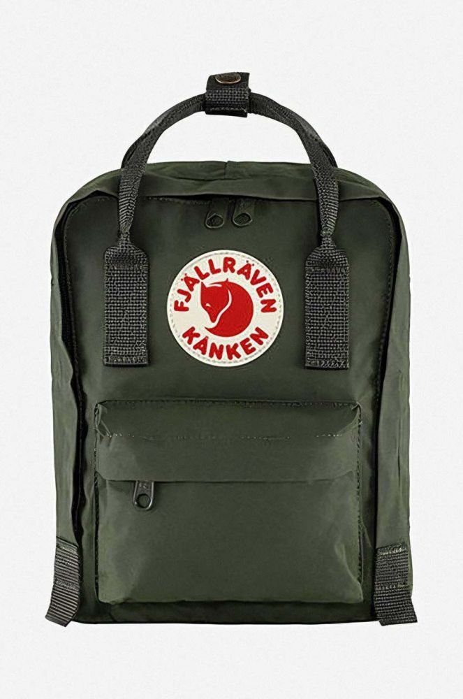 Рюкзак Fjallraven Kanken Mini колір зелений великий однотонний F23561.660-660