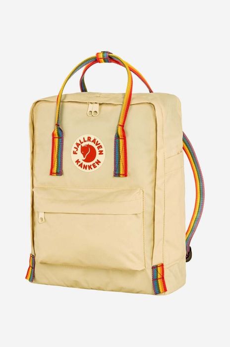 Рюкзак Fjallraven Rainbow колір бежевий великий з принтом F23620.115.907-907