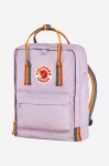 Рюкзак Fjallraven Kanken Rainbow колір фіолетовий малий з аплікацією F23620.457.907-907