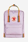 Рюкзак Fjallraven Kanken Rainbow колір фіолетовий малий з аплікацією F23620.457.907-907