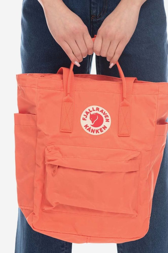 Рюкзак Fjallraven Kanken Totepack колір помаранчевий великий однотонний F23710.350-350