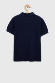 Дитяче бавовняне поло United Colors of Benetton колір синій однотонний (2932962)