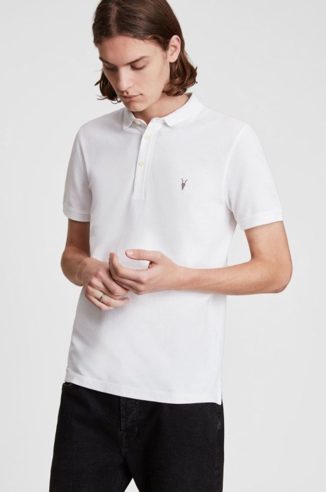 AllSaints - Поло Reform Polo колір білий (854387)