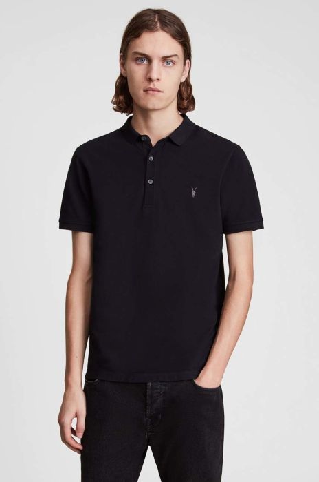 AllSaints - Поло Reform Polo колір чорний (854383)