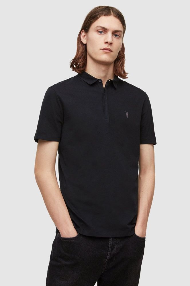 AllSaints - Поло Brace SS Polo колір чорний (854405)